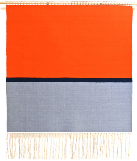 Maria Hillfon  www.hillfon.com  Vintersol - Winter Sun, 130x130 vävnader, weavings